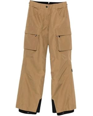 Moncler Pantalon De Ski À Poches À Rabat - Natural