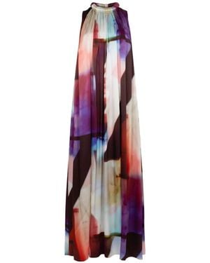 ROKSANDA Alkari Printed Silk-Blend Maxi Dress - White