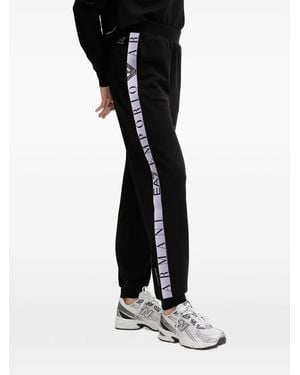 EA7 Logo-Tape Tracksuit - Black