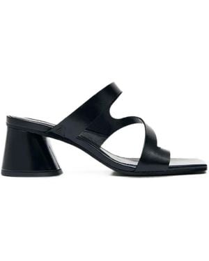 Alohas Orielle Squared-Toe Block-Heel Sandals - White