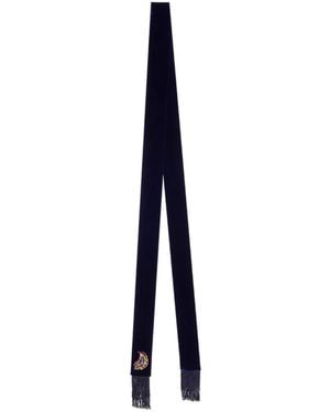 Etro Paisley Embellishment Scarf - Blue