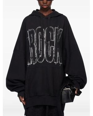 VAQUERA Hoodie Met Borduurwerk - Zwart