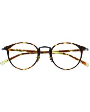 Masunaga Round Frame Glasses - Brown