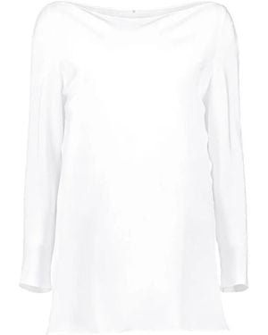 Peter Cohen Boat-Neck Blouse - White