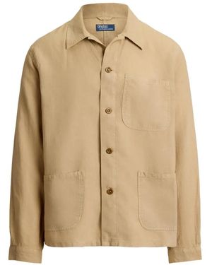 Polo Ralph Lauren Linen Utility Jacket - Natural