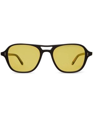 Garrett Leight Lunettes De Soleil Doc Sun - Jaune