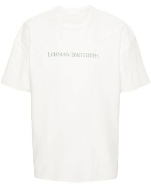 1989 STUDIO Lehman Brothers Cotton T-Shirt - White