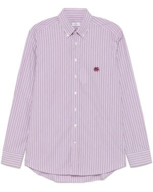 Etro ストライプ シャツ - パープル