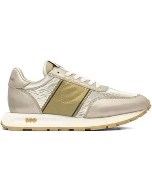 Philippe Model Tour Metallic Paneled Sneakers - White