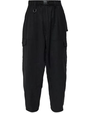 Y-3 Buckle-Belt Cargo Pants - Black