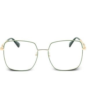 Moschino Square-Frame Glasses - White