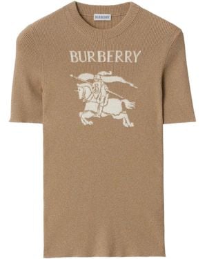 Burberry Camiseta Equestrian Knight - Neutro