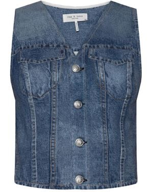 Rag & Bone Miramar Isabella Vest - Blue
