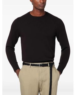 Drumohr Crew-Neck Wool Jumper - Black