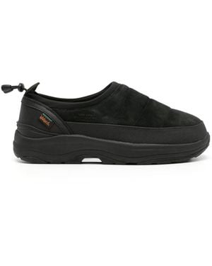 Suicoke Pepper-Sev Suede Slippers - Black