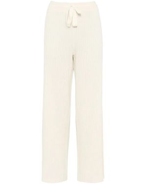 Eres Rieur Ribbed-Knit Pants - White