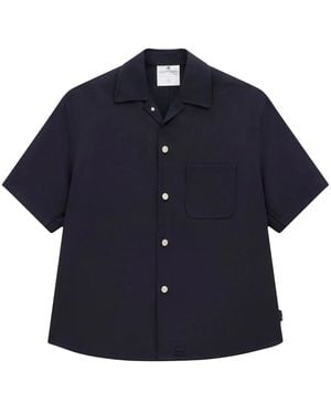 Courreges Skater Retro Twill Shirt - Blue