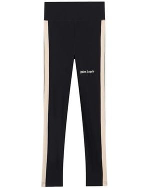 Palm Angels Legging À Logo Imprimé - Black