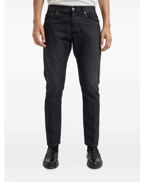 Dondup Logo-Plaque Straight-Leg Jeans - Blue