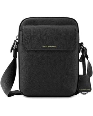 Maison De Sabre Small Leather Messenger Bag - Black