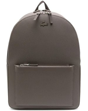 Lacoste Chantaco レザーバックパック - グレー