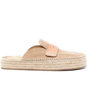 JW Anderson Slip-On Leather Espadrilles - Natural