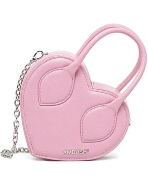 Ambush Bolso Shopper Heart - Rosa