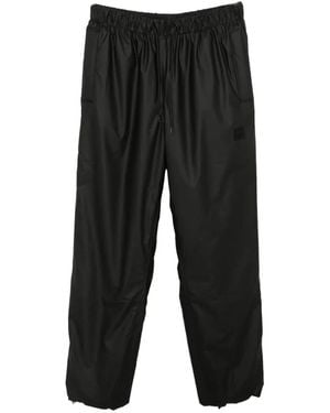Rains Drawstring Elasticated-Waist Pants - Black