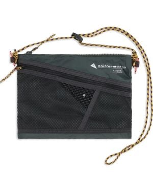 Klättermusen Mittelgroße Algir Accessory Umhängetasche Mit Mesh-Einsatz - Schwarz