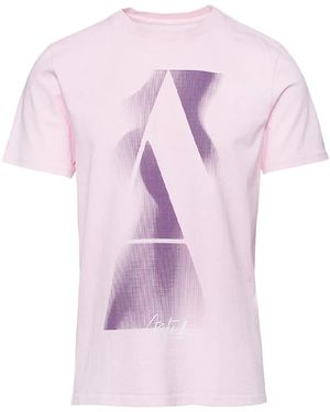 Aztech Mountain Altitude Logo-Print Cotton T-Shirt - Pink