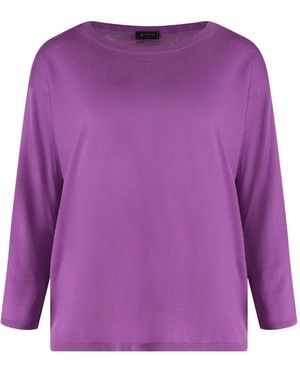 Etro Crop-Sleeve Sweater - Purple