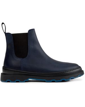 Camper Brutus+ Stiefeletten Aus Nubukleder - Blau
