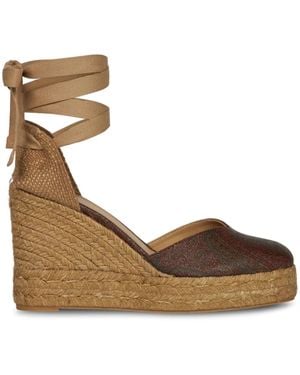 Etro ペイズリー エスパドリーユ - ブラウン