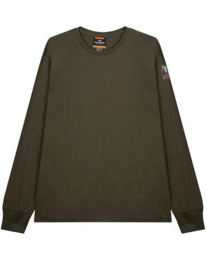 Parajumpers Long-Sleeved Patch T-Shirt - Green
