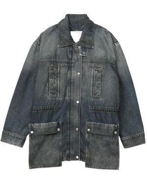 Halfboy Giacca Denim Field - Grigio