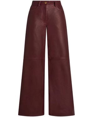 Etro Baggy-Hose Aus Nappaleder, Damen, Größe - Lila