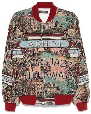 Amiri Jazz Hideaway ボンバージャケット - マルチカラー