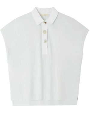 Sessun Emiliano Sleeveless Polo Top - White
