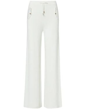 Liu Jo Jacquard-Knit Pants - White