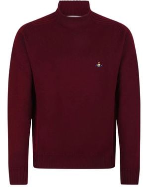 Vivienne Westwood Ribbed logo sweater - Rot