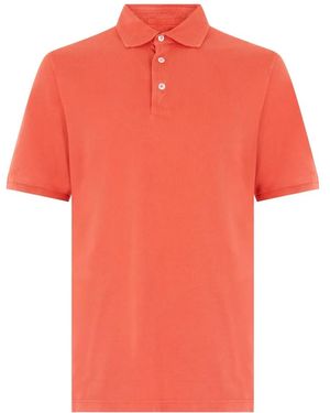 Fedeli Short-Sleeve Polo Shirt - Orange