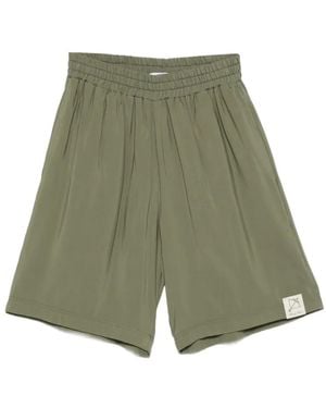 FAMILY FIRST Elasticated-Trim Shorts - Green