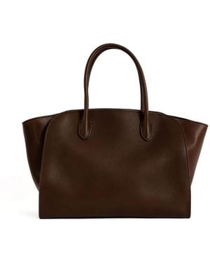 The Row Sac Porté Épaule À Anse Sur Le Dessus Marlo - Marron