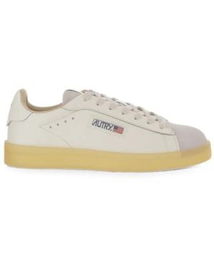 Autry Dallas Suede-Panel Trainers - White