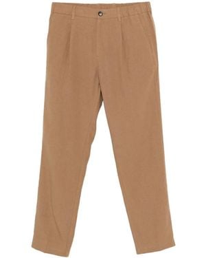 Herno Pleated Straight Trousers - White