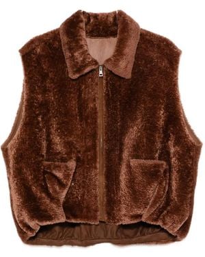 Simonetta Ravizza Chaqueta Cassie Sin Mangas - Marrón