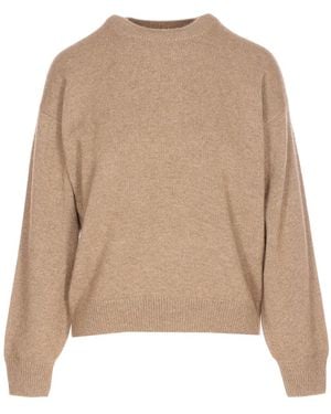 AURALEE クルーネックセーター - ナチュラル