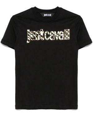 Just Cavalli ロゴ Tシャツ - ブラック