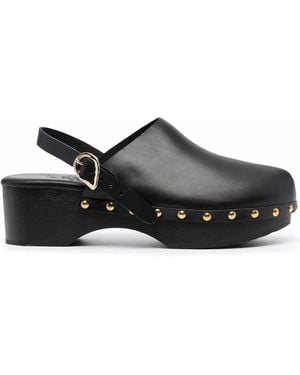 Ancient Greek Sandals Classic Closed 70Mm Studded Clogs - Black