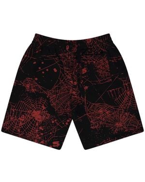 Sp5der Web-Print Shorts - White